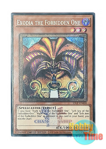 英語版 25LP-EN000 Exodia the Forbidden One 封印されしエクゾディア