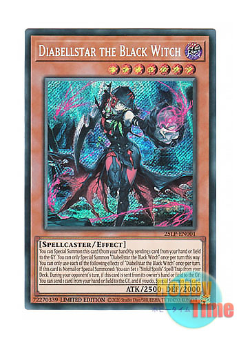 画像1: 英語版 25LP-EN001 Diabellstar the Black Witch 黒魔女ディアベルスター (シークレットレア) Limited Edition