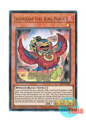 画像1: 英語版 25LP-EN004 Legendary Fire King Ponix 真炎王 ポニクス (ウルトラレア) Limited Edition