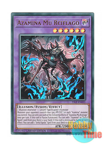画像1: 英語版 25LP-EN011 Azamina Mu Rcielago 告死聖徒ルシエラーゴ (ウルトラレア / ロゴ入り) Limited Edition