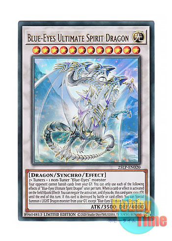 画像1: 英語版 25LP-EN020 Blue-Eyes Ultimate Spirit Dragon 青眼の究極霊竜 (ウルトラレア / ロゴ入り) Limited Edition