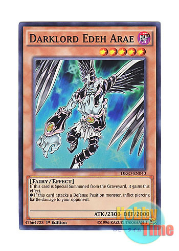 画像1: 英語版 DESO-EN040 Darklord Edeh Arae 堕天使エデ・アーラエ (スーパーレア) 1st Edition