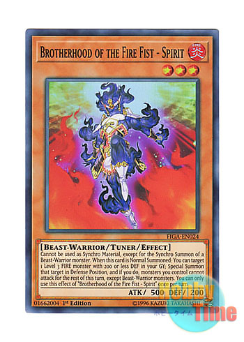 画像1: 英語版 FIGA-EN024 Brotherhood of the Fire Fist - Spirit 炎星師－チョウテン (スーパーレア) 1st Edition