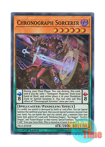 画像1: 英語版 FIGA-EN058 Chronograph Sorcerer クロノグラフ・マジシャン (スーパーレア) 1st Edition