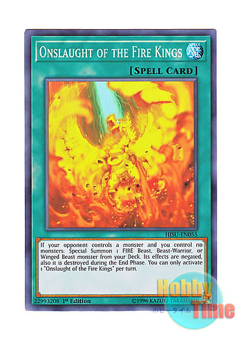 画像1: 英語版 HISU-EN055 Onslaught of the Fire Kings 炎王の急襲 (スーパーレア) 1st Edition
