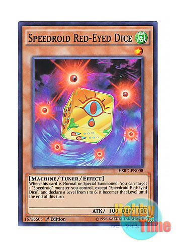 画像1: 英語版 HSRD-EN008 Speedroid Red-Eyed Dice SR赤目のダイス (スーパーレア) 1st Edition