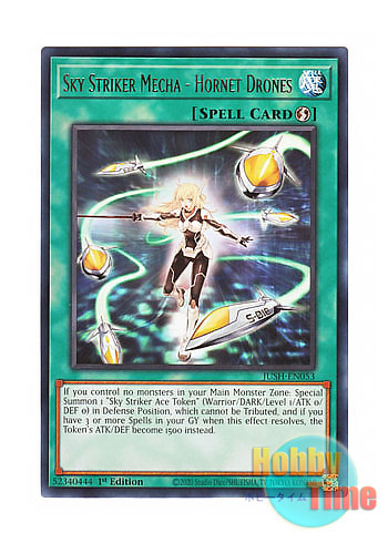 画像1: 英語版 JUSH-EN053 Sky Striker Mecha - Hornet Drones 閃刀機－ホーネットビット (レア) 1st Edition