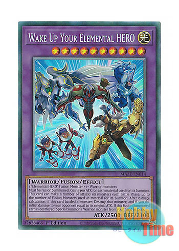 英語版 MAZE-EN014 Wake Up Your Elemental HERO Wake Up Your E・HERO (コレクターズレア)  1st Edition