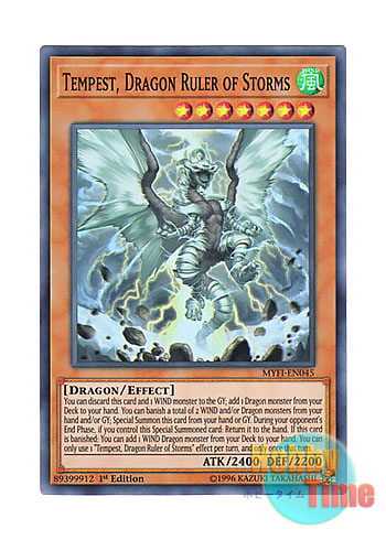 画像1: 英語版 MYFI-EN045 Tempest, Dragon Ruler of Storms 嵐征竜－テンペスト (スーパーレア) 1st Edition