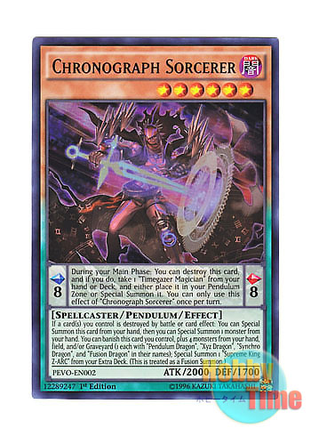 英語版 PEVO-EN002 Chronograph Sorcerer クロノグラフ・マジシャン