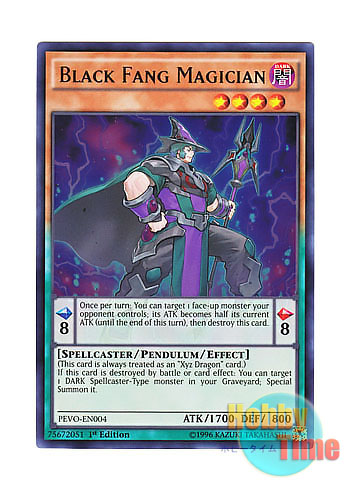 画像1: 英語版 PEVO-EN004 Black Fang Magician 黒牙の魔術師 (ウルトラレア) 1st Edition