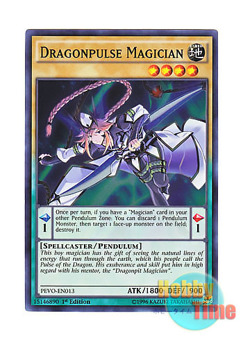 画像1: 英語版 PEVO-EN013 Dragonpulse Magician 竜脈の魔術師 (スーパーレア) 1st Edition