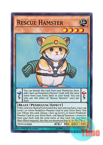 画像1: 英語版 PEVO-EN028 Rescue Hamster レスキューラット (スーパーレア) 1st Edition