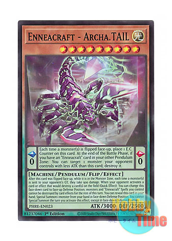 画像1: 英語版 PHRE-EN023 Enneacraft - Archa.TAIL 糾罪巧－Archaη.TAIL (スーパーレア) 1st Edition