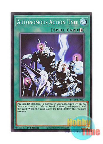 画像1: 英語版 PHRE-EN050 Autonomous Action Unit 自律行動ユニット (スーパーレア) 1st Edition