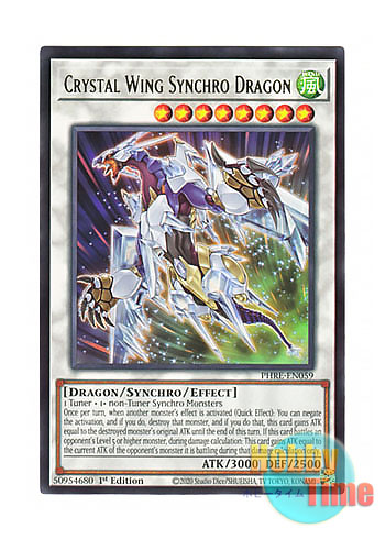 画像1: 英語版 PHRE-EN059 Crystal Wing Synchro Dragon クリスタルウィング・シンクロ・ドラゴン (レア) 1st Edition