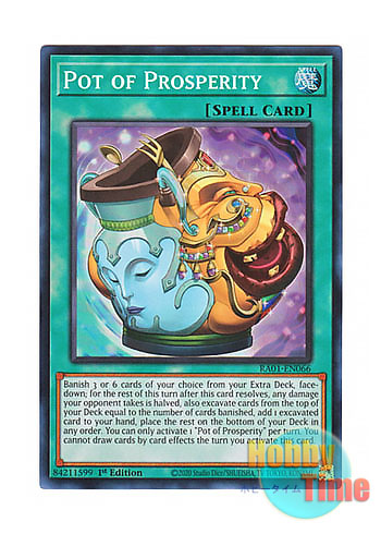 画像1: 英語版 RA01-EN066 Pot of Prosperity 金満で謙虚な壺 (スーパーレア) 1st Edition