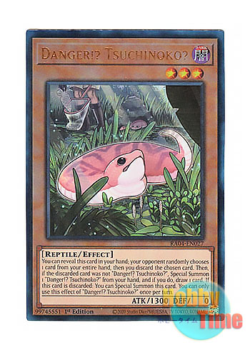 画像1: 英語版 RA04-EN027 Danger!? Tsuchinoko? 未界域のツチノコ (プリズマティックアルティメットレア) 1st Edition