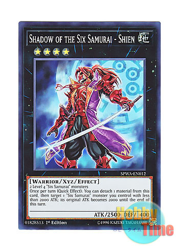 英語版 SPWA-EN012 Shadow of the Six Samurai - Shien 六武衆の影－紫炎 (スーパーレア) 1st  Edition