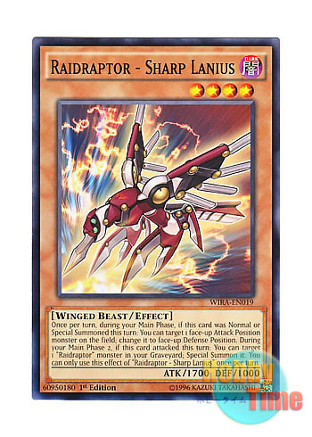 画像1: 英語版 WIRA-EN019 Raidraptor - Sharp Lanius RR－インペイル・レイニアス (ノーマル) 1st Edition