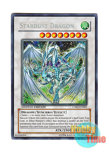 英語版 CT05-EN001 Stardust Dragon スターダスト・ドラゴン (シークレットレア) Limited Edition
