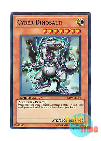 画像1: 英語版 CT07-EN008 Cyber Dinosaur サイバー・ダイナソー (スーパーレア) Limited Edition