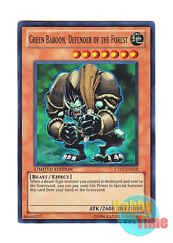 画像1: 英語版 CT07-EN010 Green Baboon, Defender of the Forest 森の番人グリーン・バブーン (スーパーレア) Limited Edition