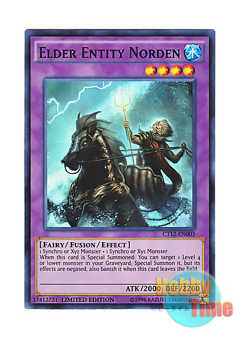 英語版 CT12-EN003 Elder Entity Norden 旧神ノーデン (スーパーレア) Limited Edition