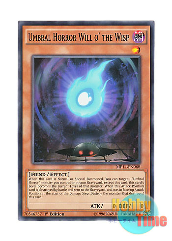 画像1: 英語版 MP14-EN068 Umbral Horror Will o' the Wisp アンブラル・ウィル・オ・ザ・ウィスプ (ノーマル) 1st Edition