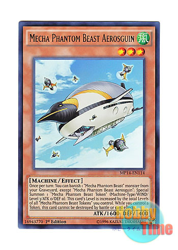 画像1: 英語版 MP14-EN114 Mecha Phantom Beast Aerosguin 幻獣機エアロスバード (ウルトラレア) 1st Edition