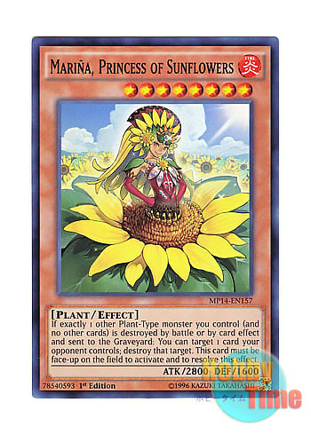 画像1: 英語版 MP14-EN157 Marina, Princess of Sunflowers 姫葵マリーナ (スーパーレア) 1st Edition