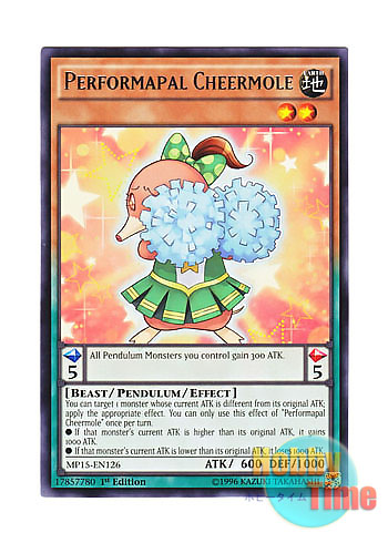 画像1: 英語版 MP15-EN126 Performapal Cheermole EMチアモール (レア) 1st Edition