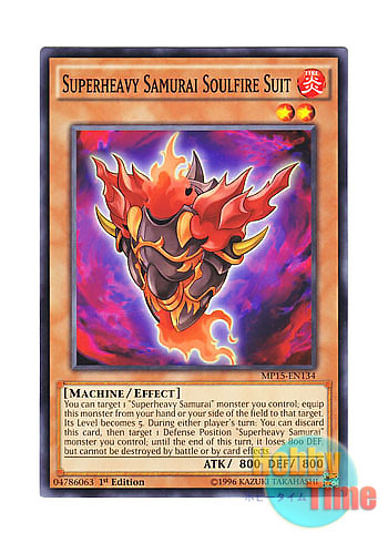 画像1: 英語版 MP15-EN134 Superheavy Samurai Soulfire Suit 超重武者装留ファイヤー・アーマー (ノーマル) 1st Edition