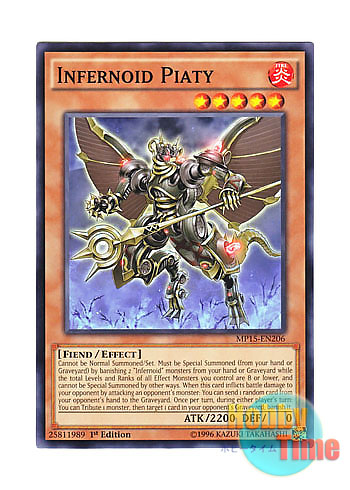 画像1: 英語版 MP15-EN206 Infernoid Piaty インフェルノイド・アシュメダイ (ノーマル) 1st Edition