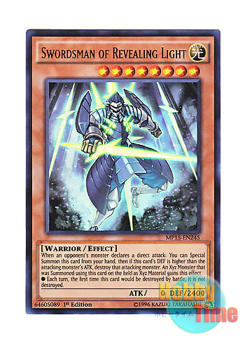 画像1: 英語版 MP15-EN245 Swordsman of Revealing Light 護封剣の剣士 (ウルトラレア) 1st Edition