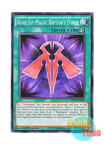 画像1: 英語版 MP16-EN083 Rank-Up-Magic Raptor's Force RUM－ラプターズ・フォース (ノーマル) 1st Edition