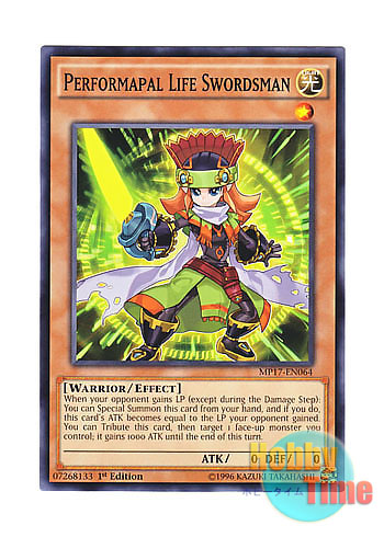 画像1: 英語版 MP17-EN064 Performapal Life Swordsman EMライフ・ソードマン (ノーマル) 1st Edition