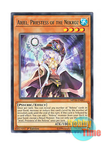 画像1: 英語版 MP18-EN007 Ariel, Priestess of the Nekroz 影霊衣の巫女 エリアル (レア) 1st Edition