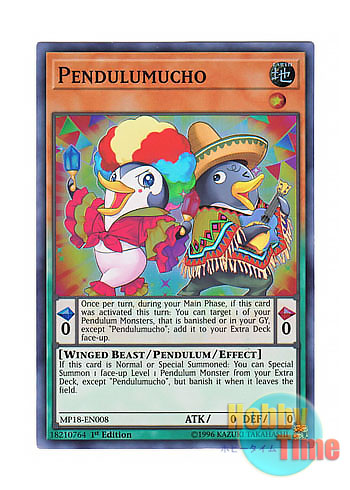 画像1: 英語版 MP18-EN008 Pendulumucho ペンデュラムーチョ (スーパーレア) 1st Edition