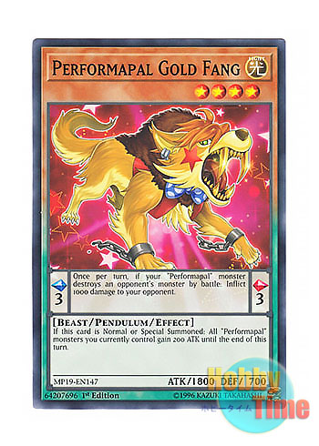画像1: 英語版 MP19-EN147 Performapal Gold Fang EMゴールド・ファング (ノーマル) 1st Edition