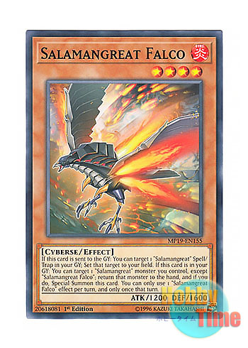 画像1: 英語版 MP19-EN155 Salamangreat Falco 転生炎獣ファルコ (ノーマル) 1st Edition