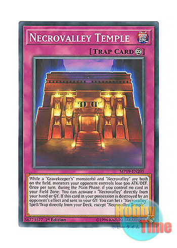 画像1: 英語版 MP19-EN205 Necrovalley Temple ネクロバレーの神殿 (ノーマル) 1st Edition