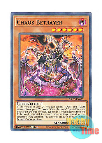 画像1: 英語版 MP20-EN060 Chaos Betrayer カオス・ベトレイヤー (ノーマル) 1st Edition