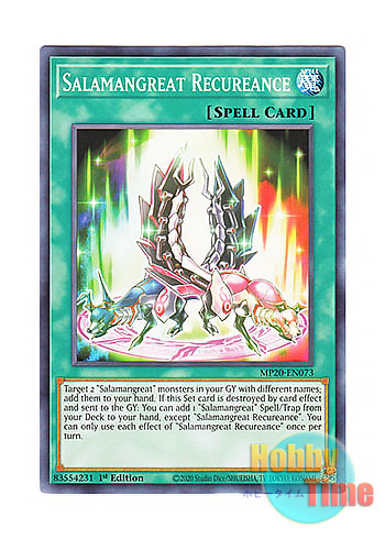 画像1: 英語版 MP20-EN073 Salamangreat Recureance 転生炎獣の再起 (ノーマル) 1st Edition