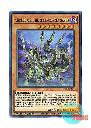 画像1: 英語版 MP20-EN114 Gizmek Orochi, the Serpentron Sky Slasher 機巧蛇－叢雲遠呂智 (ウルトラレア) 1st Edition