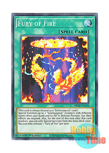 画像1: 英語版 MP20-EN129 Fury of Fire フューリー・オブ・ファイア (ノーマル) 1st Edition