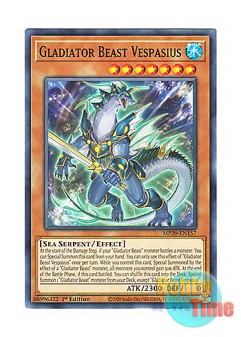 画像1: 英語版 MP20-EN157 Gladiator Beast Vespasius 剣闘獣ウェスパシアス (ノーマル) 1st Edition