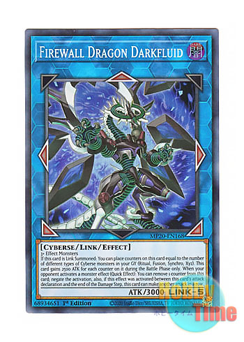 画像1: 英語版 MP20-EN168 Firewall Dragon Darkfluid ファイアウォール・ドラゴン・ダークフルード (スーパーレア) 1st Edition