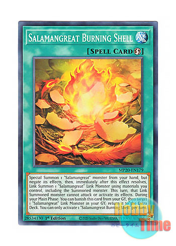 画像1: 英語版 MP20-EN179 Salamangreat Burning Shell 転生炎獣の炎虞 (ノーマル) 1st Edition