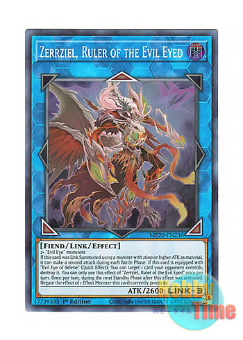 画像1: 英語版 MP20-EN236 Zerrziel, Ruler of the Evil Eyed 呪眼の王 ザラキエル (スーパーレア) 1st Edition